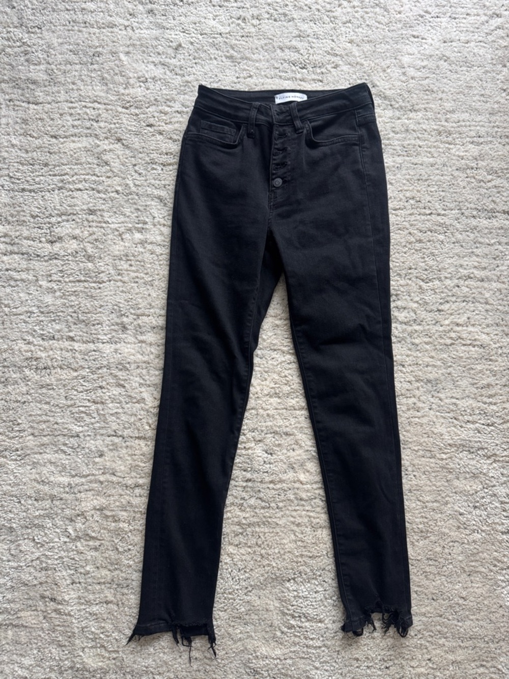 High-Rise Black Skinny Jeans - Flying Monkey Size 26
